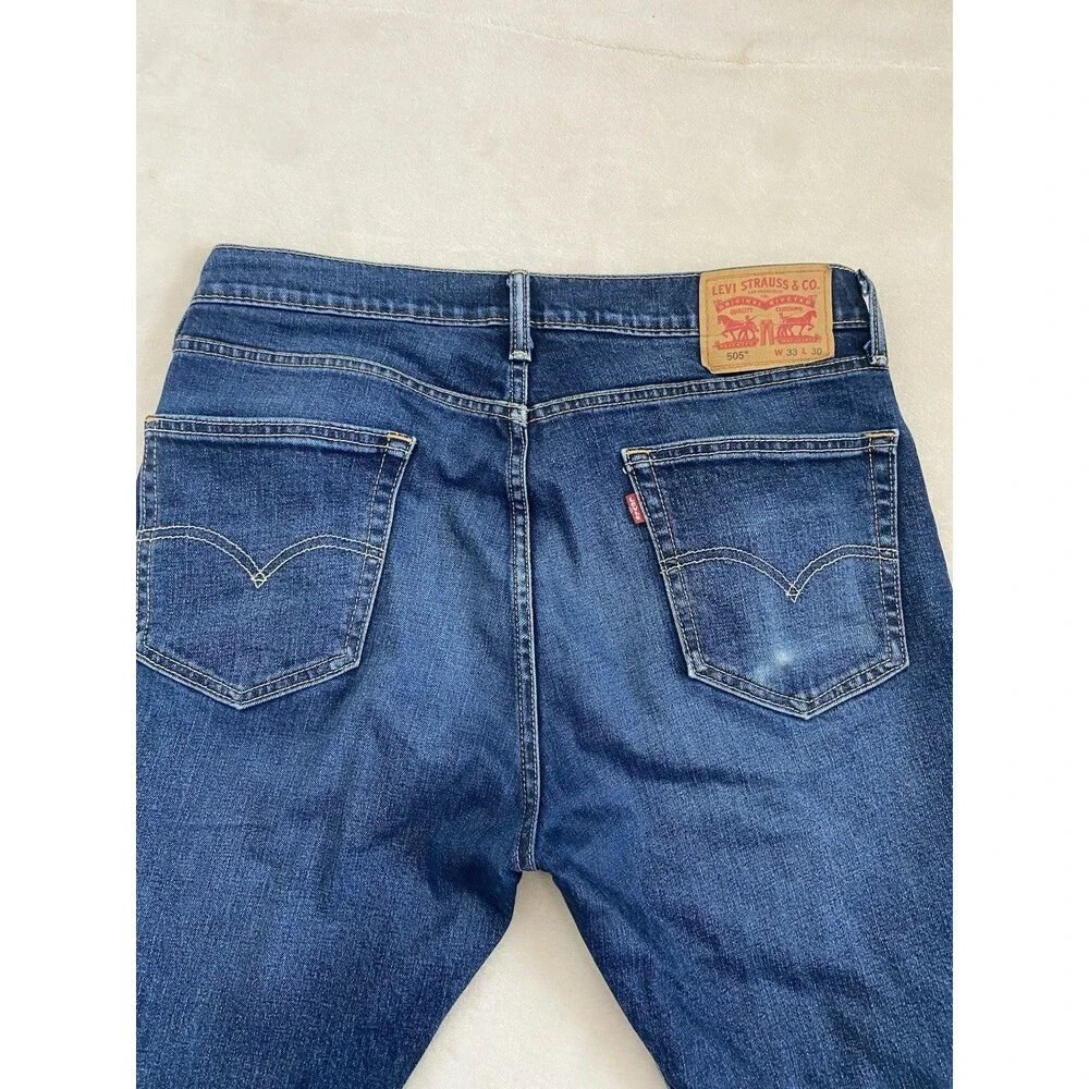 Levi’s 505 Regular Fit Jeans Blue Size 33 X 30*